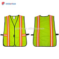 Neon 100% Polyester-Maschen-Breathable Sicherheitsweste-Kalk-Gelb alle industrielle reflektierende Streifen-Arbeitskleidung